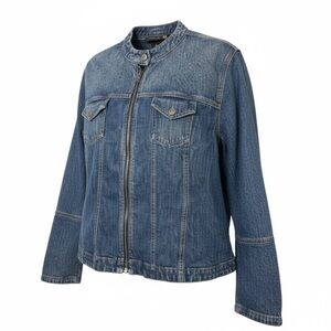 Venezia Plus Size Blue Denim Jacket